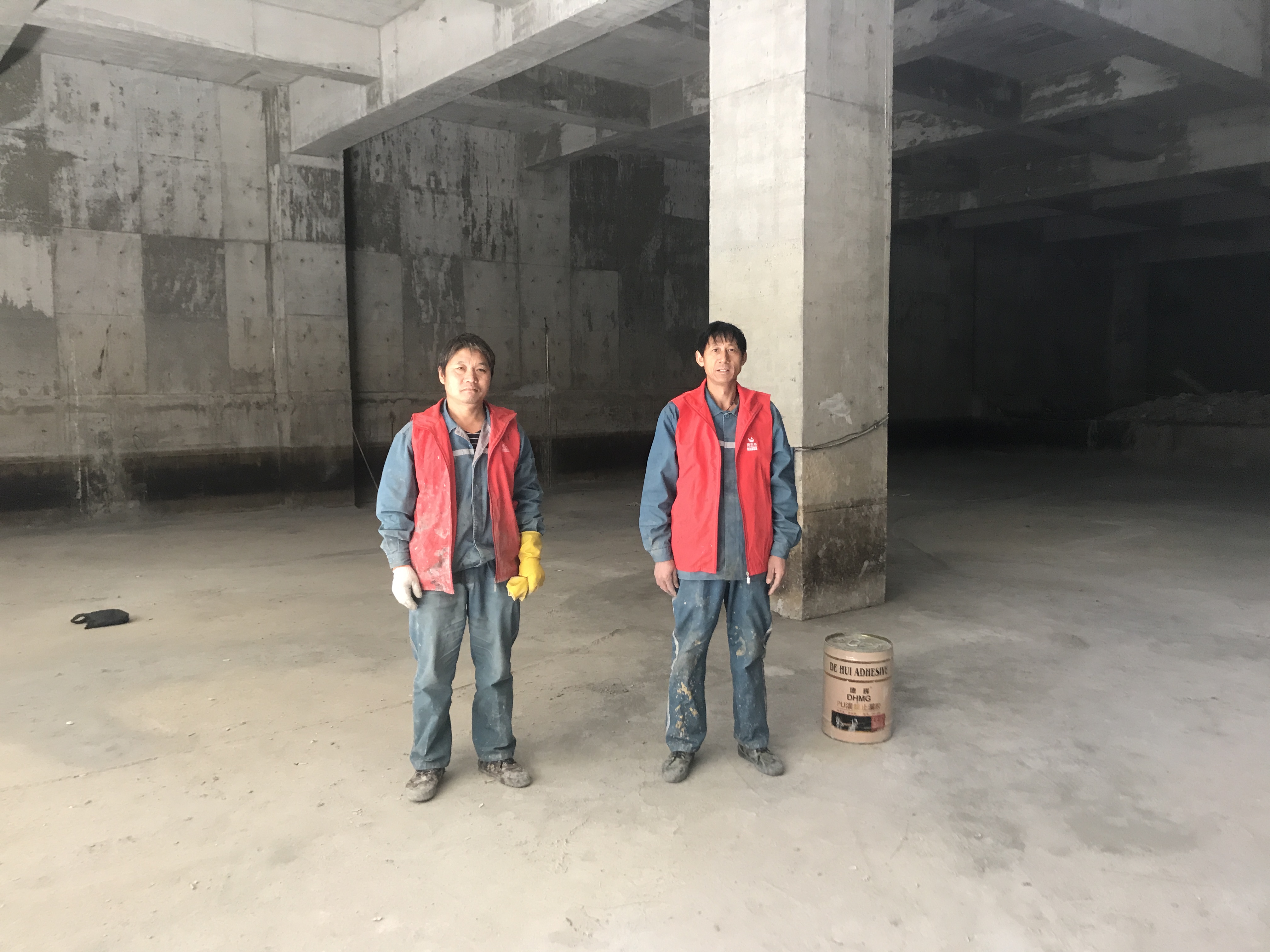 大连普湾城市广场地下室设备基坑防水工程
